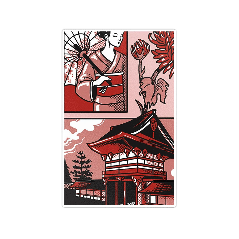   استیکر لپ تاپ ویندی دیزاین طرح japan مدل VINDI1308