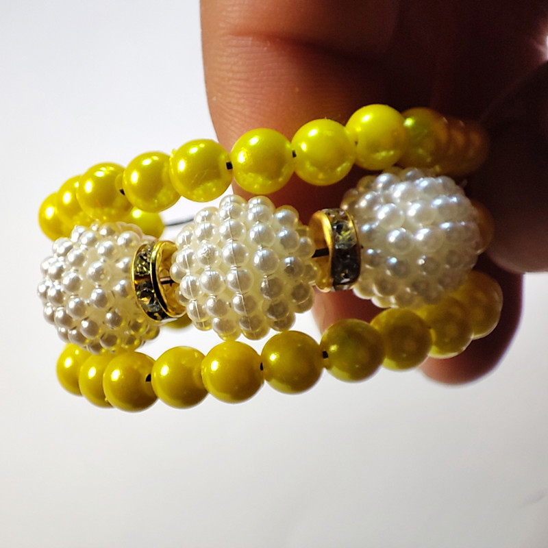 دستبند دخترانه مدل مرواریدی نگین دار دستبند دخترانه مدل مرواریدی نگین دار