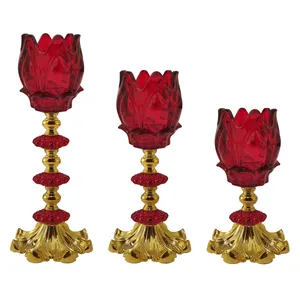 شمعدان مدل رومیزی آناناسی کد 001 بسته 3 عددی