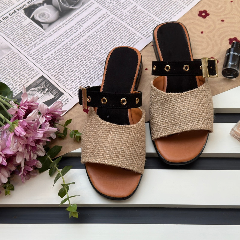 صندل زنانه نیکتا مدل ترمه کد BL