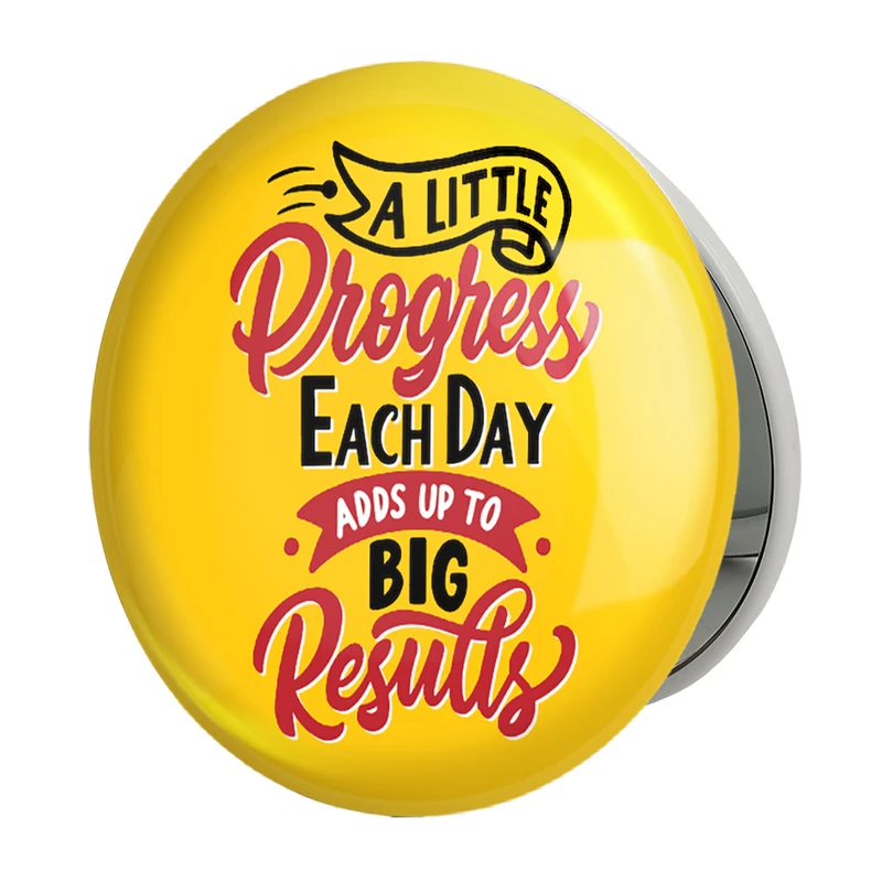 آینه جیبی خندالو طرح جملات انگیزشی مدل تاشو کد 24799 