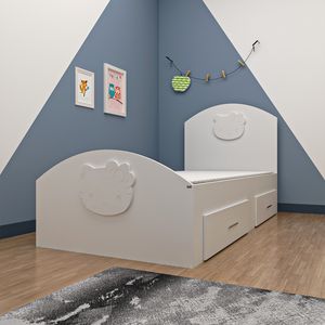 نقد و بررسی تخت خواب یکنفره اعیان مدل FH572 سایز 90x200 سانتی متر طرح کیتی توسط خریداران