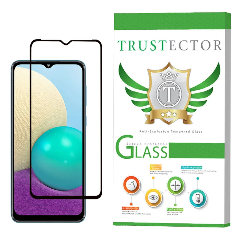  محافظ صفحه نمایش سرامیکی تراستکتور مدل CRT مناسب برای گوشی موبایل سامسونگ Galaxy A02