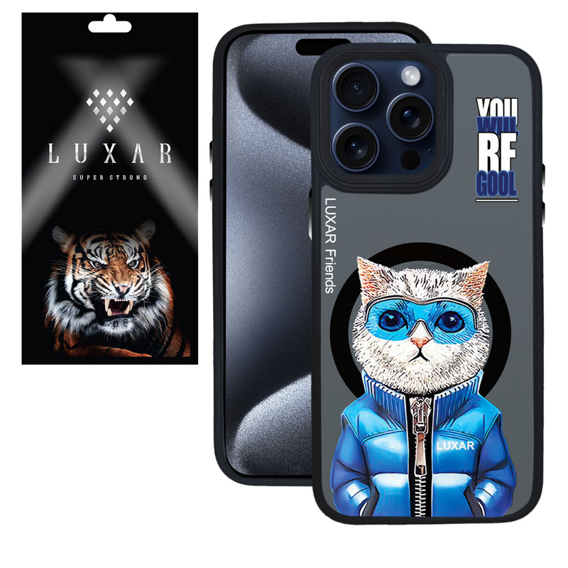کاور لوکسار مدل 15promax - Rich Cat مناسب برای گوشی موبایل اپل  iPhone 15 Pro Max