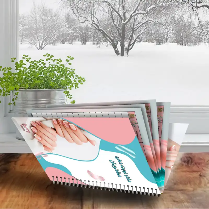 دفتر یادداشت مستر راد مدل نوبت دهی خدمات ناخن طرح مانیکور کد Beauty 2267