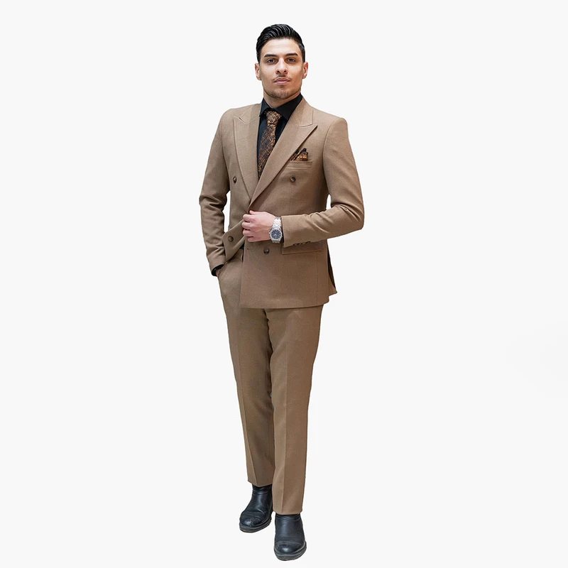 کت و شلوار مردانه مدل دبل برست new gold کد 2