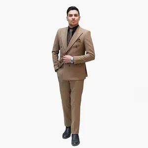 کت و شلوار مردانه مدل دبل برست new gold کد 2