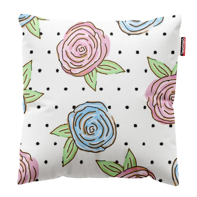 کوسن پاد آفرین طرح گل کد 2332 سایز 30*30 سانتی متر