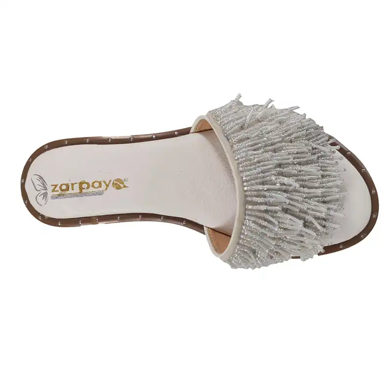 صندل زنانه زرپای مدل 12-564 رنگ سفید