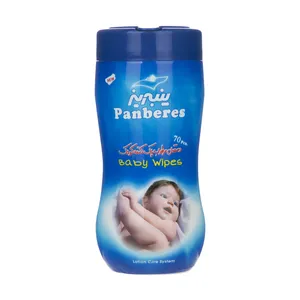 دستمال مرطوب کودک پنبه ریز کد 005 بسته 70 عددی