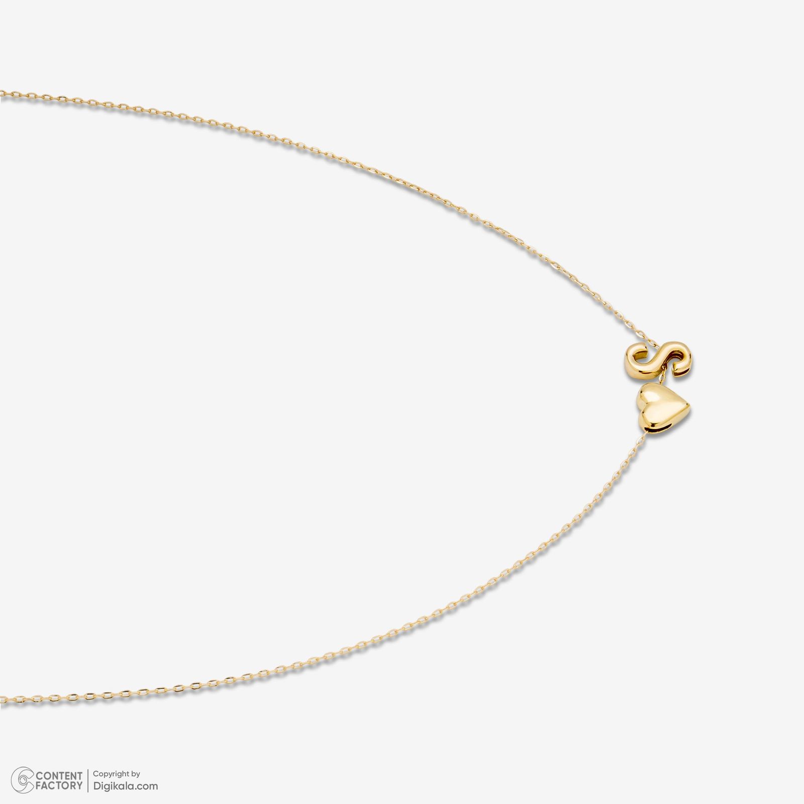 گردنبند طلا 18 عیار زنانه با زنجیر حلقهای (فلامینگو) روبی آرت گالری مدل 330314 - - 4