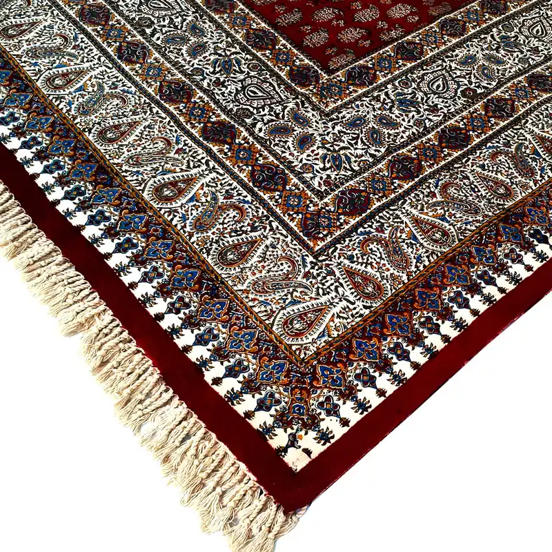 سفره قلمکار مدل ممتاز طرح قالیچه سنتی