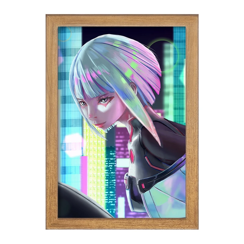 تابلو خندالو مدل لوسی انیمه سایبرپانک کد 23977