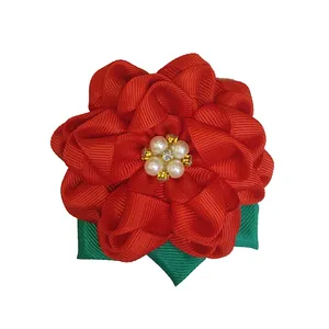 گیره مو دخترانه مدل گل نگین دار