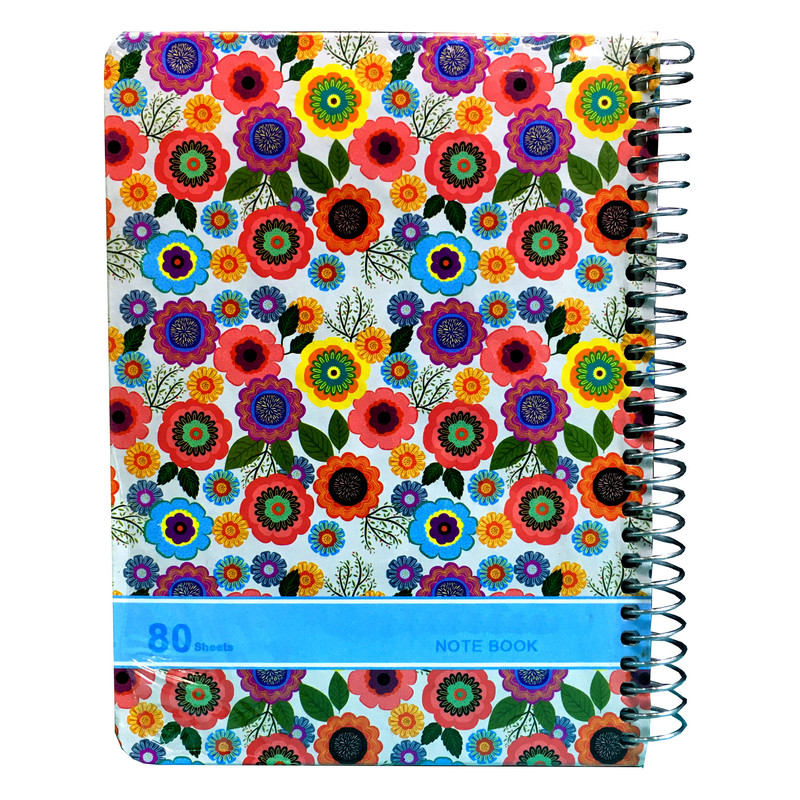 دفتر یادداشت 80 برگ طرح گل کد 0128