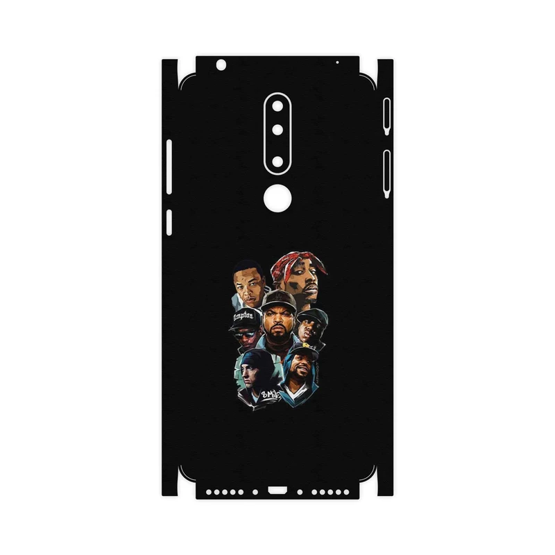 برچسب پوششی ماهوت مدل Great Rappers Digital Art-FullSkin مناسب برای گوشی موبایل نوکیا 3.1 Plus