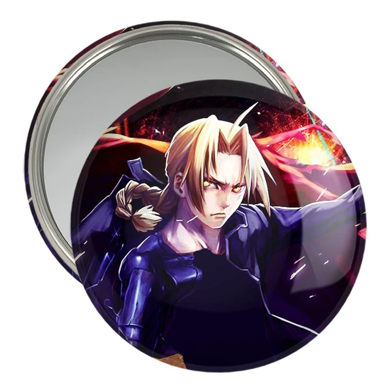 آینه جیبی خندالو مدل ادوارد الریک انیمه کیمیاگر تمام فلزی  کد 12675