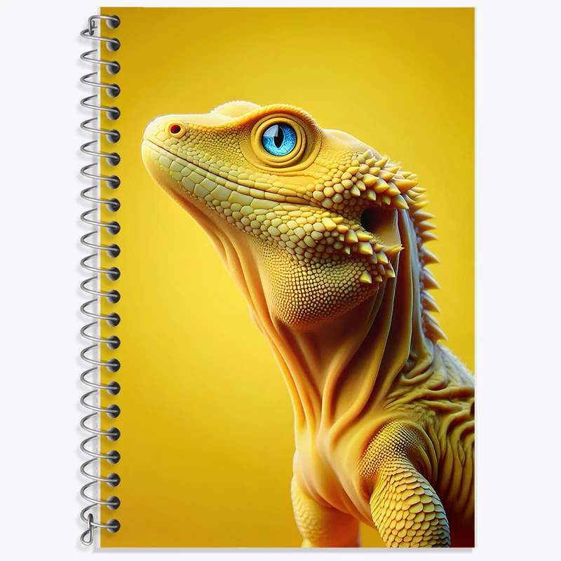 دفتر زبان 50 برگ خندالو مدل دو خط طرح آفتاب پرست زرد کد F7903