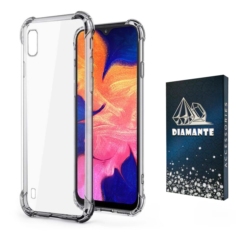  کاور دیامانته مدل shiny navy مناسب برای گوشی موبایل سامسونگ Galaxy A10 / M10