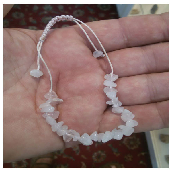 دستبند مدل رزکوارتز دستبند مدل رزکوارتز