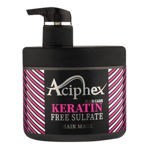 ماسک ترمیم کننده مو اسیفکس مدل Keratin مناسب برای انواع مو حجم 500 میلی لیتر