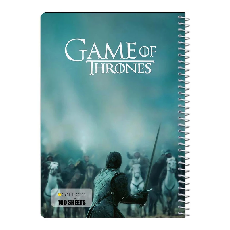 دفتر شطرنجی 100 برگ سیمی کارنیکا طرح بازی تاج و تخت Game of Thrones کد 53921
