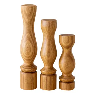 شمعدان چوبی کد 01 بسته 3 عددی