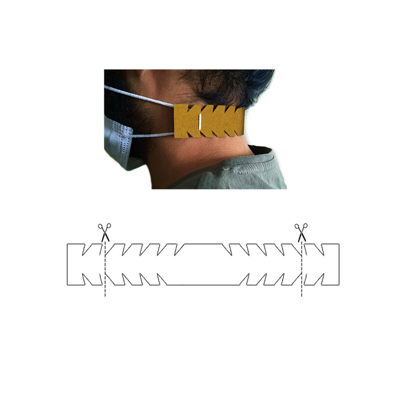 گیره نگهدارنده بند ماسک صورت مدل Danger گیره نگهدارنده بند ماسک صورت مدل Danger