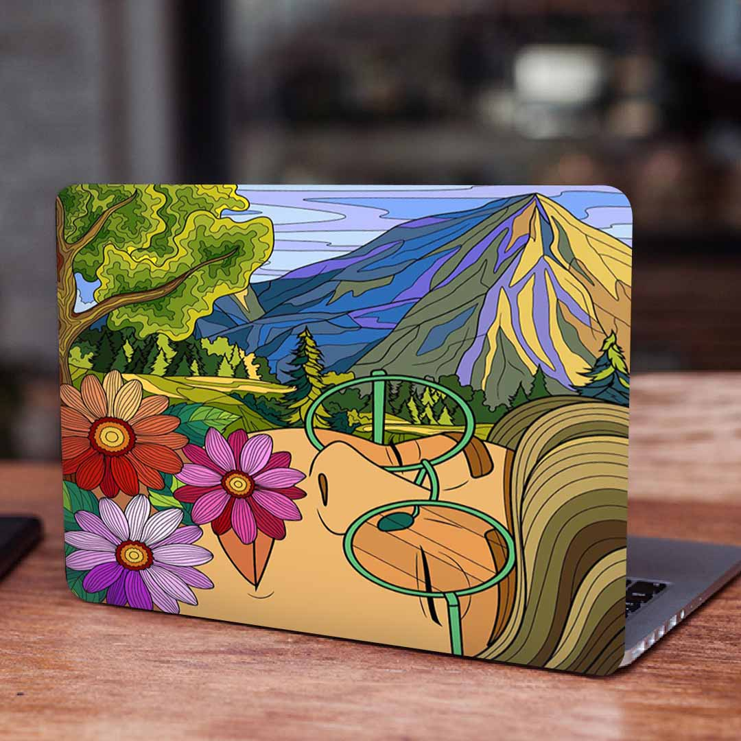 استیکر لپ تاپ طرح نقاشی فانتزی  کد P-1519 مناسب برای لپ تاپ 15 تا 17 اینچ