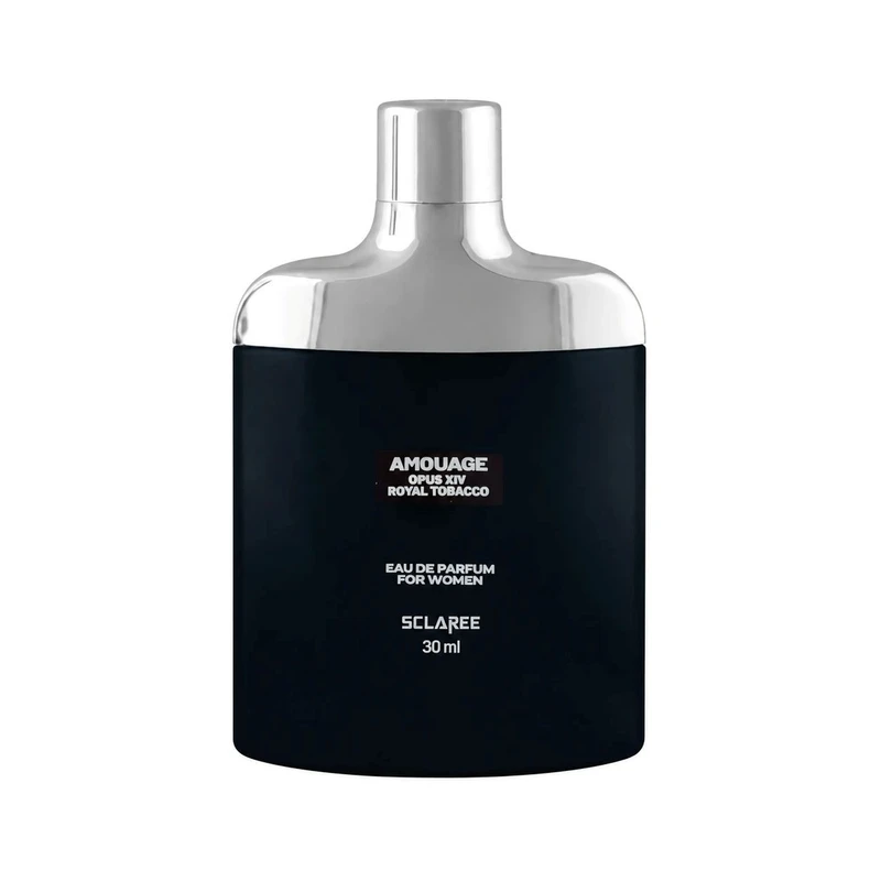 عطر جیبی اسکلاره مدل AMOUAGE OPUS XIV ROYAL TOBACCO با رایحه گرم، تند، تلخ حجم 30 میلی‌لیتر