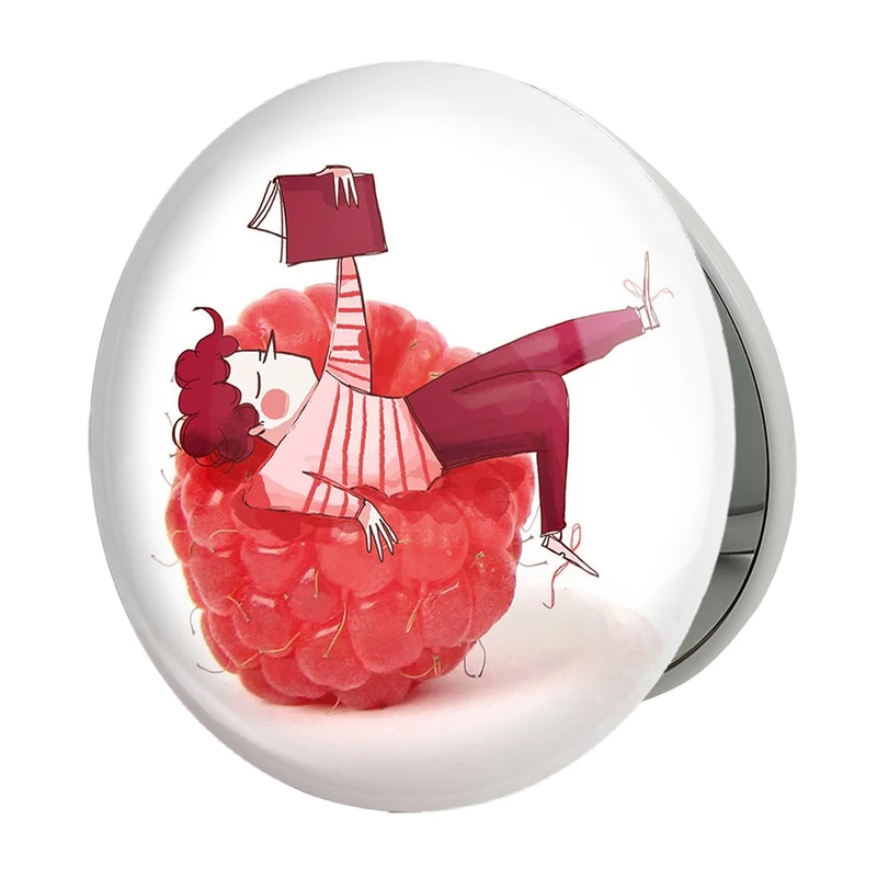 آینه جیبی خندالو طرح کتاب خوان مدل تاشو کد 5419 