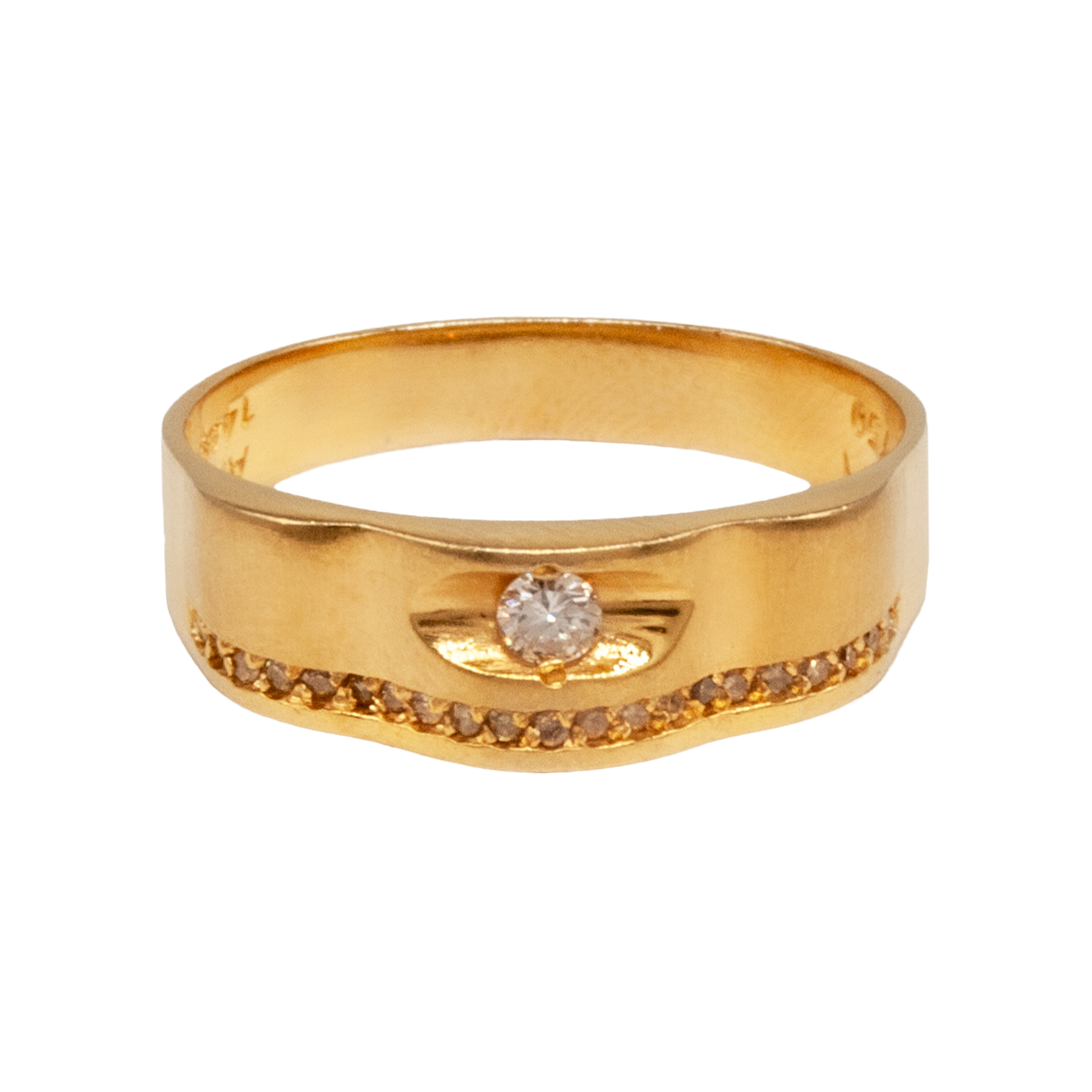 انگشتر طلا 18 عیار مردانه سهی مدل VR12-9.5 انگشتر طلا 18 عیار مردانه سهی مدل VR12-9.5