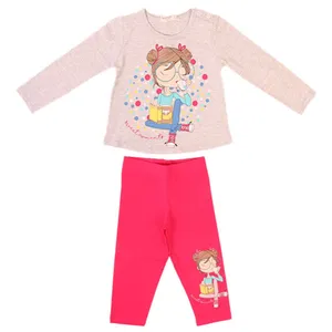 ست تی شرت و شلوار دخترانه بریز  مدل ng965