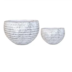 گلدان سفالی مدل توپی کد 808 بسته 2 عددی