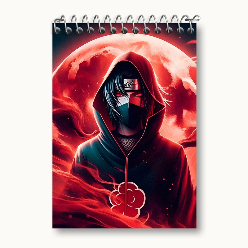 دفتر یادداشت 50 برگ خندالو طرح انیمه ناروتو (Naruto) کد N4993