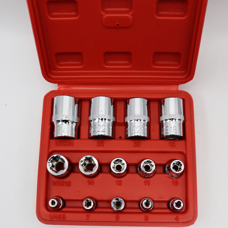 آچار بکس اسرانوی مدل E کد YP-A4-E01401 مجموعه 14 عددی