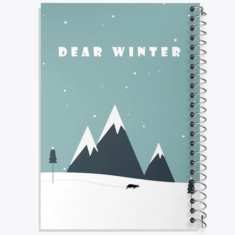 دفتر نقاشی 50 برگ خندالو طرح زمستان کد N2554