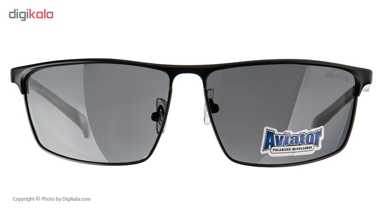 عینک آفتابی مردانه آویاتور مدل A2592 BLK -  - 3
