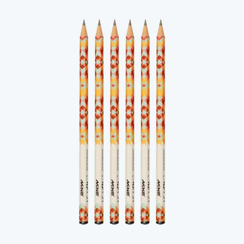 مداد مشکی ماین مدل MM-01 بسته 6 عددی