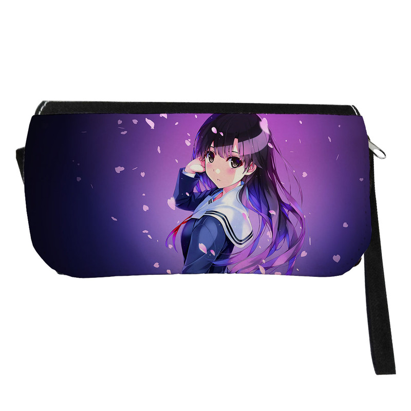 جامدادی طرح دختر انیمه ای مدل دو زیپ کد 52