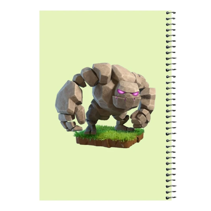 دفتر مشق 80 برگ اس جی مدل کلش رویال کد 14