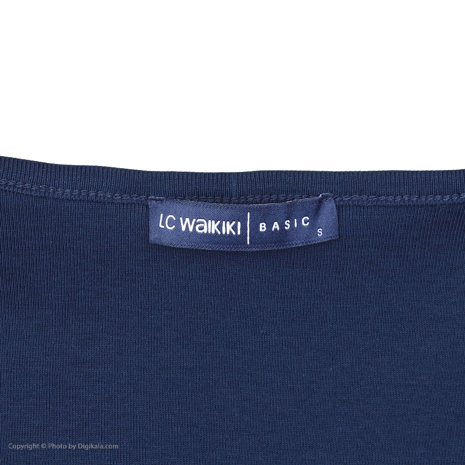تی شرت زنانه ال سی وایکیکی مدل 0SJ355Z8-E1J-NAVY - - 5