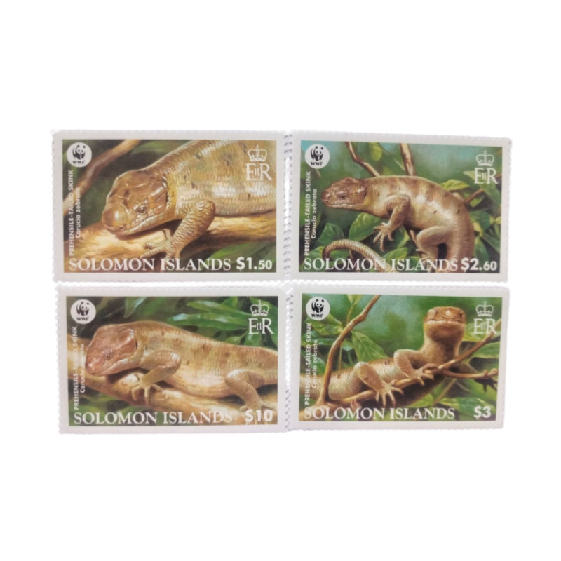 تمبر یادگاری مدل گونه‌های در حال انقراض مجموعه 4 عددی