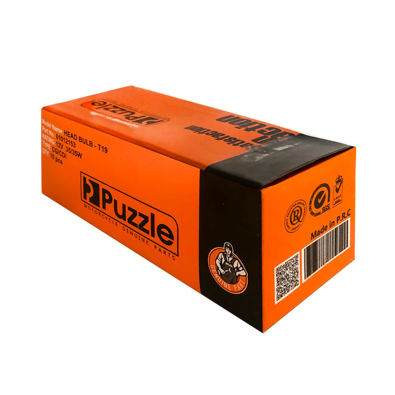 لامپ چراغ جلو موتورسیکلت پازل مدل T19 کد BLB1225530 مناسب برای هندا مجموعه 10 عددی