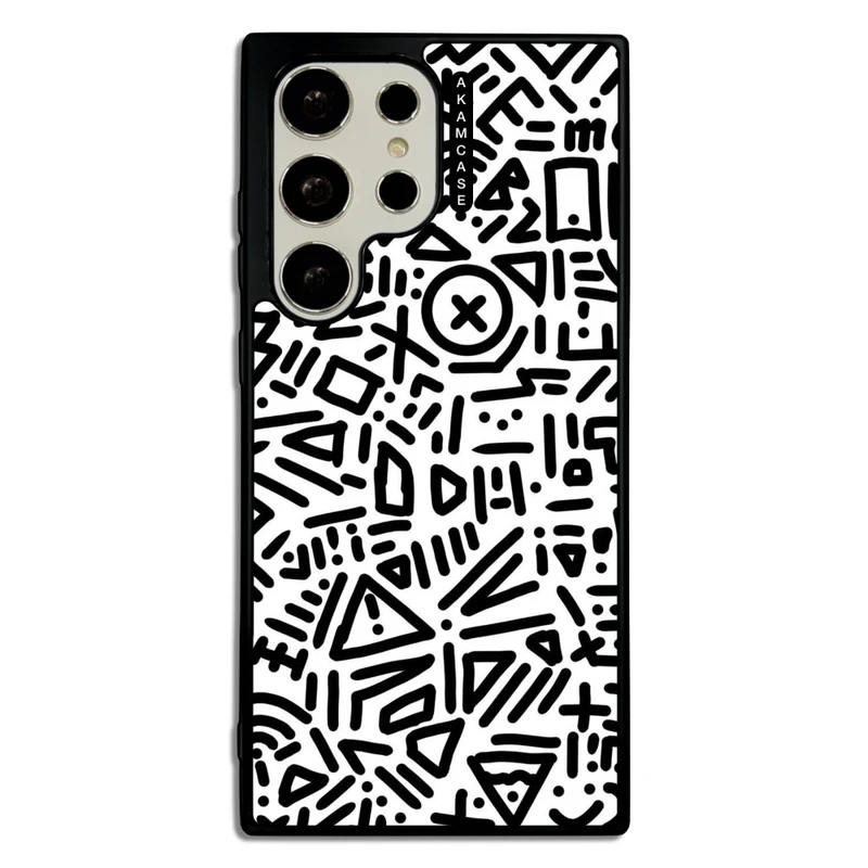 کاور آکام مدل AMC-WSGS23U-DOODLE14 مناسب برای گوشی موبایل سامسونگ Galaxy S23 Ultra