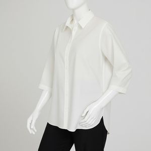 شومیز آستین سه ربع یقه برگردان زنانه مدل 7912