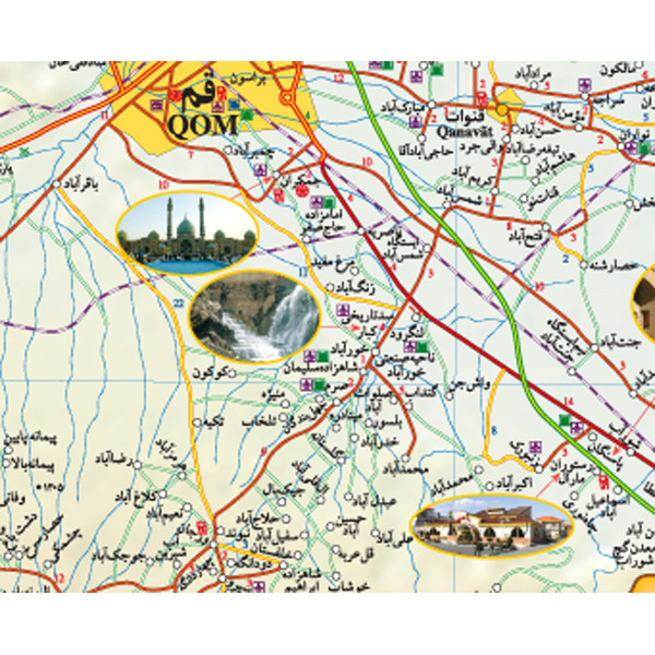 نقشه گیتاشناسی مدل سیاحتی و گردشگری استان قم کد 509 نقشه گیتاشناسی مدل سیاحتی و گردشگری استان قم کد 509
