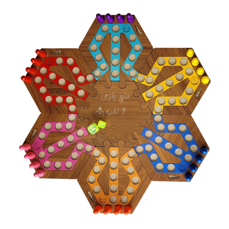 بازی فکری مدل منچ چند کاربره مجموعه 9 عددی