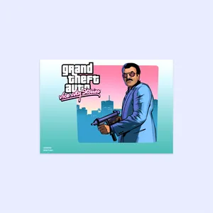 پوستر هومرو مدل فلزی طرح GTA کد PS524