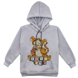 هودی پسرانه مدل ببر F181 رنگ طوسی